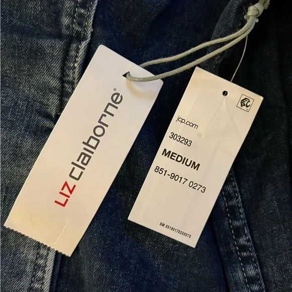 NWT Liz Claiborne Denim Jacket - Picture 4 of 5